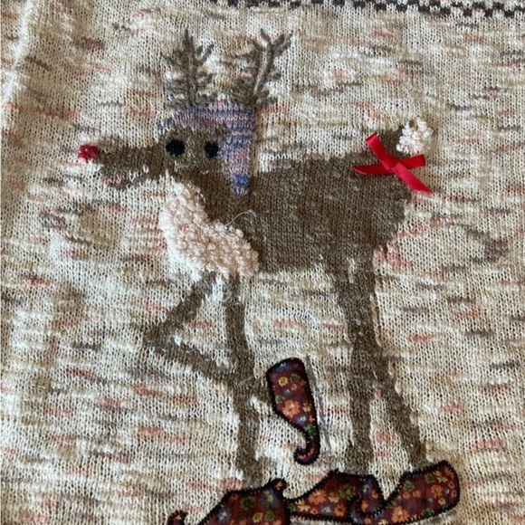 American rag ugly Christmas holiday reindeer sweater - Picture 7 of 9